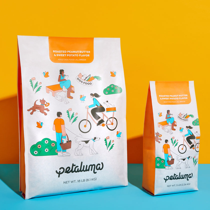 Load image into Gallery viewer, Two bags of Petaluma dog food