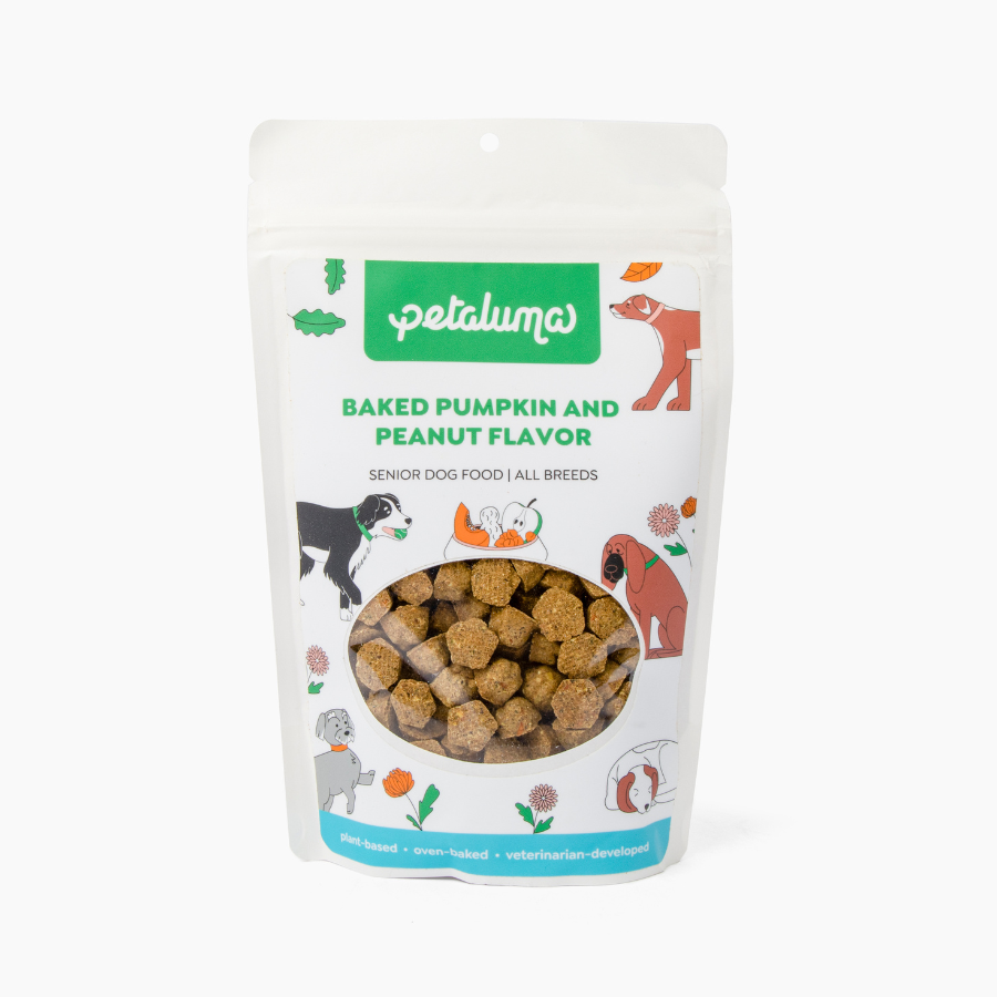 4 oz sample pouch of Petaluma senior baked dog food